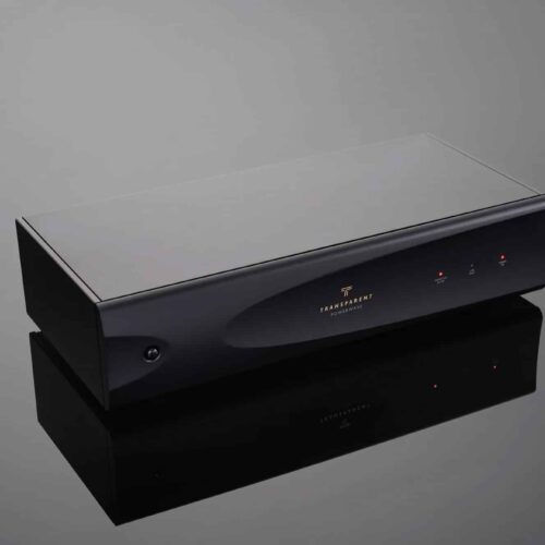 Schwarzer Audiogerät mit Reflektion