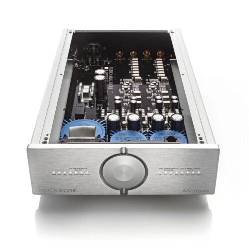 audio analogue aaphono Hochwertiger Audioverstärker mit geöffnetem Gehäuse