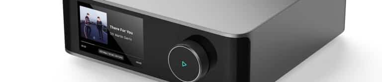 Schwarzer Audioplayer mit Display