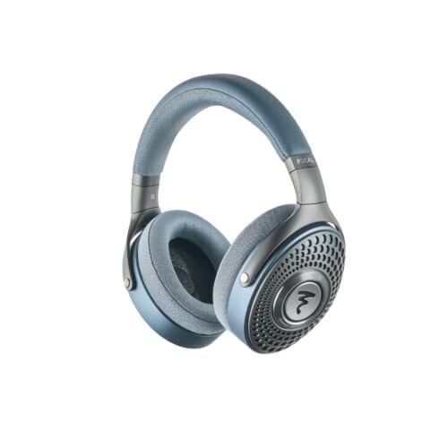 Blaue Over-Ear-Kopfhörer mit modernem Design.