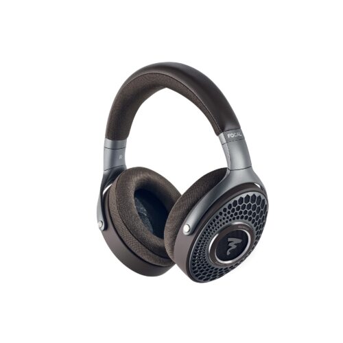Schwarze Over-Ear-Kopfhörer mit Gitterdesign