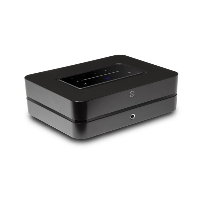 Schwarzer Multimedia-Player mit Touch-Bedienfeld
