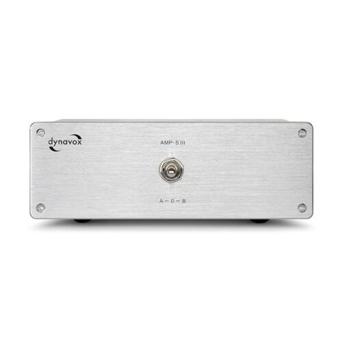 Silberner Audio-Umschalter Dynavox AMP-S III