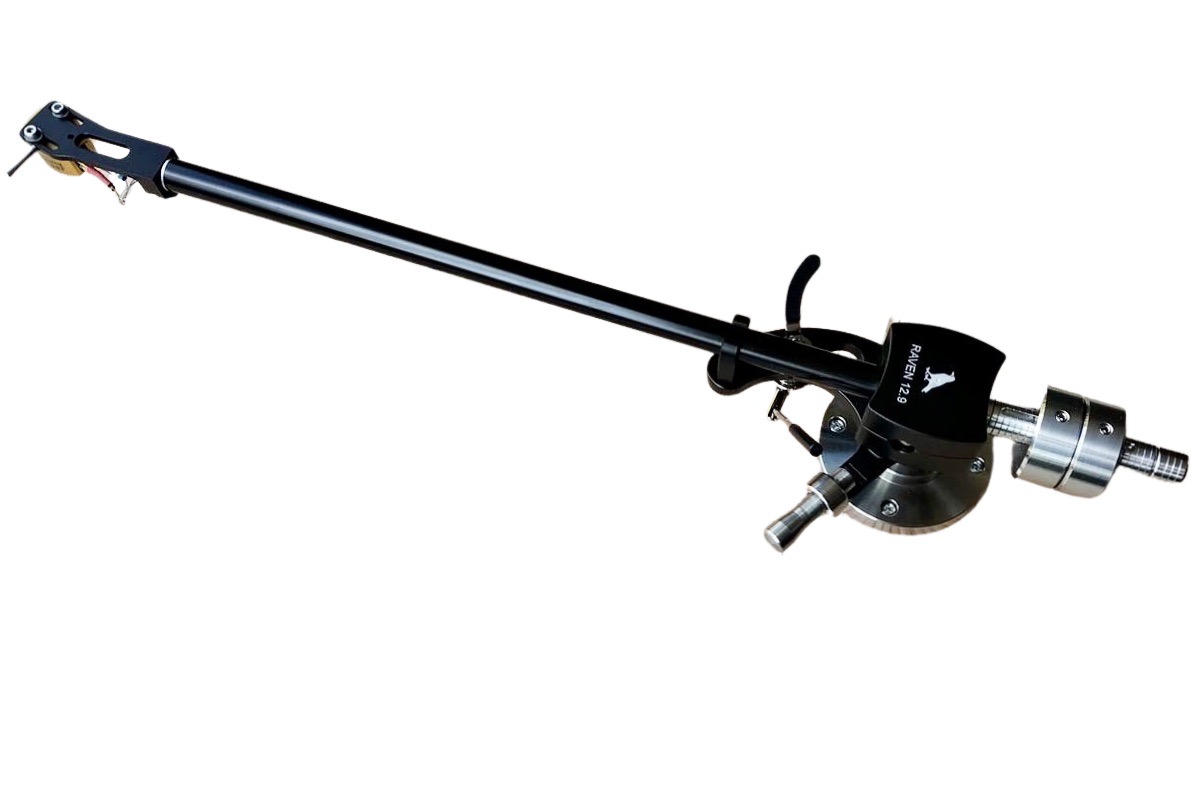 Plattenspieler Tonarm in Schwarz und Silber