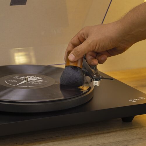 dynavox schallplatten reinigungsbürste Plattenspieler reinigen mit Bürste