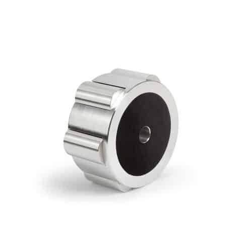 Runder Magnet mit Loch in der Mitte.