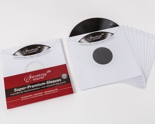 sieveking sound super premium inner sleeves (50) pcs) innenhüllen Schallplatten-Schutzhüllen für Vinyl