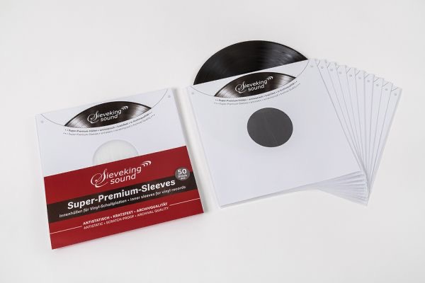 sieveking sound super premium inner sleeves (50) pcs) innenhüllen Schallplatten-Schutzhüllen für Vinyl