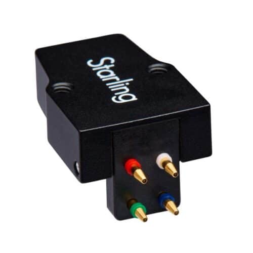 Schwarzer Tonabnehmer mit Kabeln